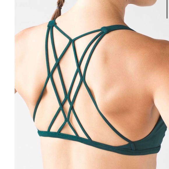 Lululemon free to be zen bra - deep green size 4 - Picture 1 of 7